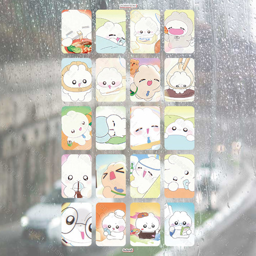 兔代理方形立体防水笔保温杯装饰贴纸UV转印贴纸水晶标定制