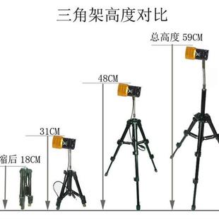 钓鱼灯支架三角架夜钓配件渔具大支架带万向金属软管伸缩方便携带