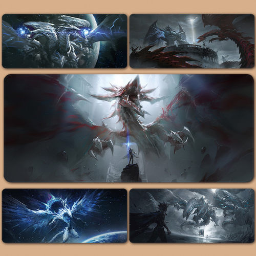 游戏王鼠标垫黑魔导青眼究极龙