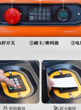 1吨LPO无电动叉车平衡重式堆车全腿自动堆垛车szhouar高好拉CDlP1