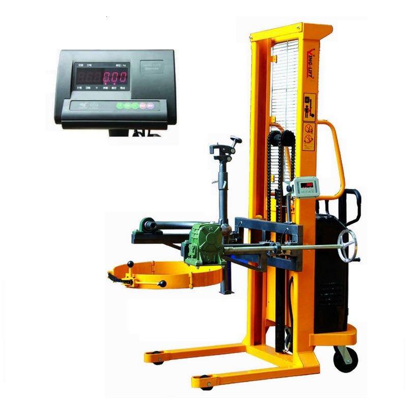 液压称油重桶翻桶转车 电动 油料车 可倾倒式 油桶YL520A-1搬运叉