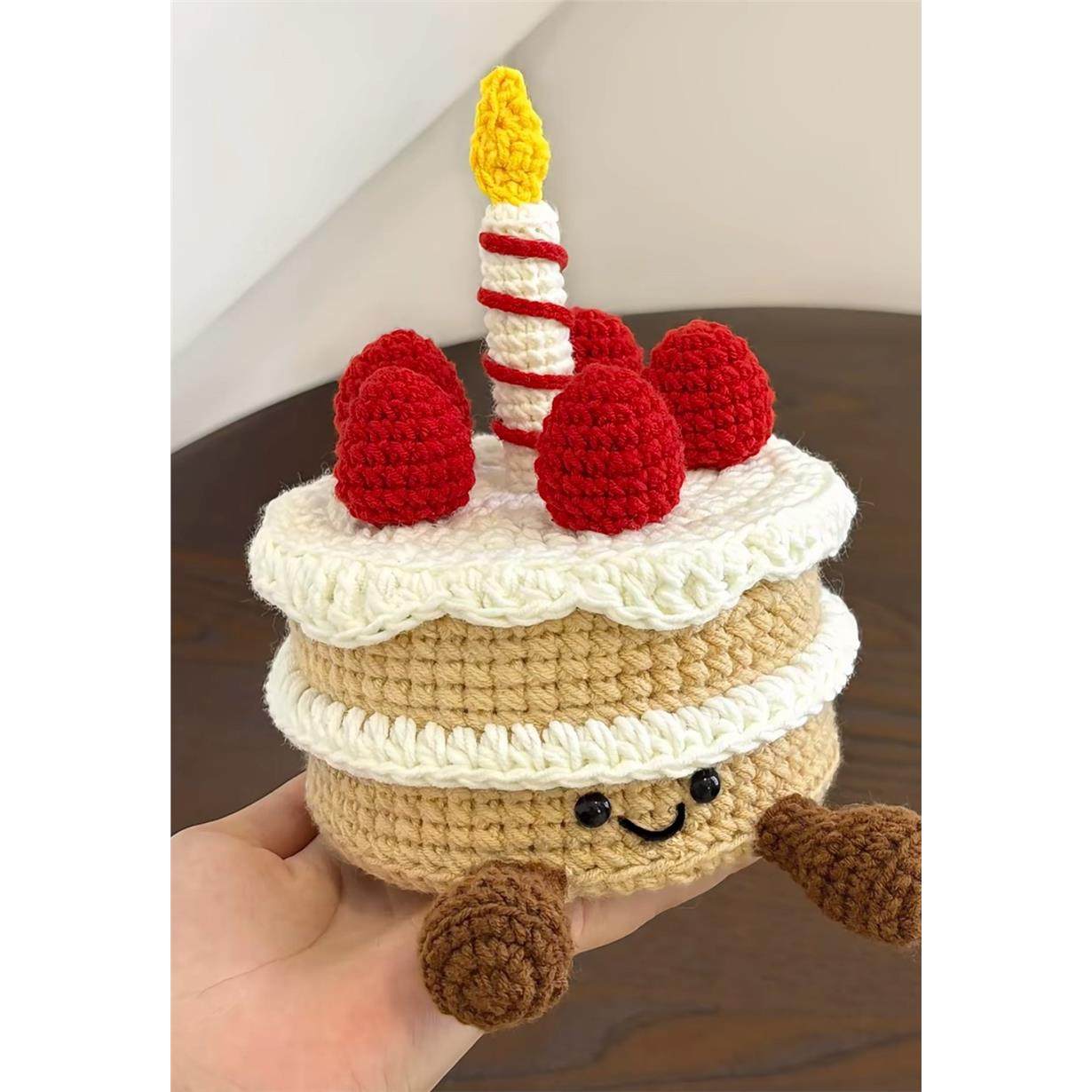 成品手工钩织毛线编织玩偶挂饰生日蛋糕摆件送女友闺蜜生日礼物,服饰配件/皮带/帽子/围巾,DIY编织材料包,淘宝优惠券,粉丝福利购,淘宝优惠卷