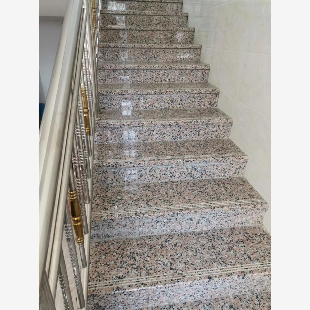 大理石石材花岗岩三宝红楼梯踏步台阶踏步石庭院地铺火烧踏板地砖