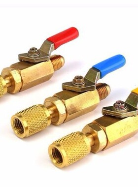 R12 R134A R410A球阀开关制冷球阀接头 内1/4SAE-外1/4SAE BV1414