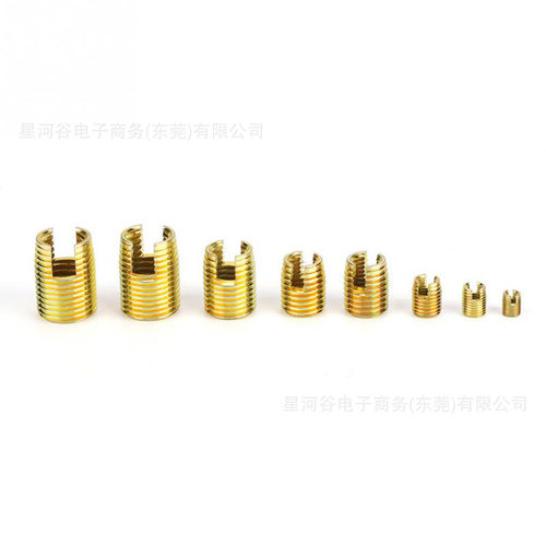 跨境 116PCS M3-M12一字槽螺纹护套自攻螺套钢丝螺纹修复牙套套件