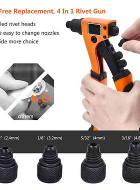 8” Hand Riveter Guns 4 in 1 Pop Heavy Duty Manual Rive