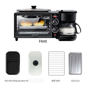 Multi-Function Triple Breakfast Machine Direct Oven Coffee M