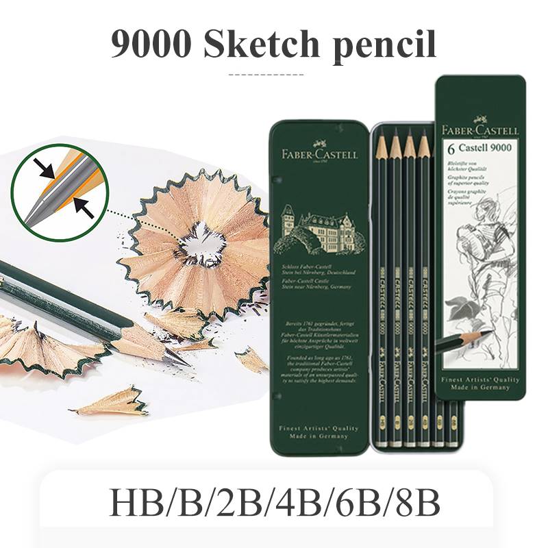 FABER CASTELL Professional Sketch Pencil 6pcs HB/B/2B/4B/6B