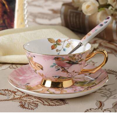 1 set Classic Fine Bone China Tea Cups Premium Ceramic Coffe