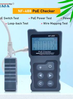 NF-488 PoE power test Network PoE Tester checker Over the Et