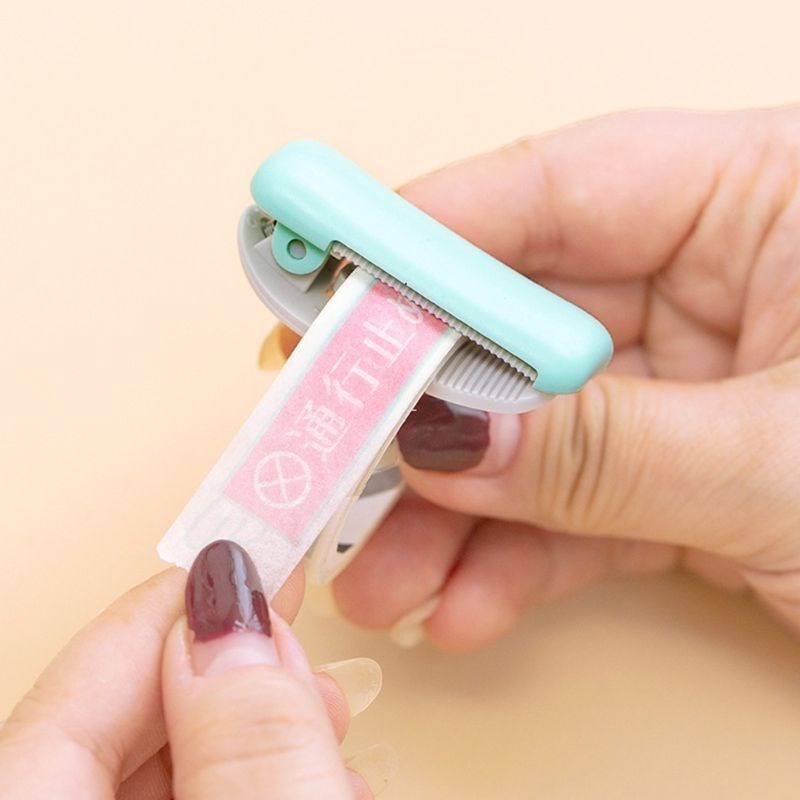 Mini Adhesive Washi Paper Tape Dispenser Cutter Kawaii Porta
