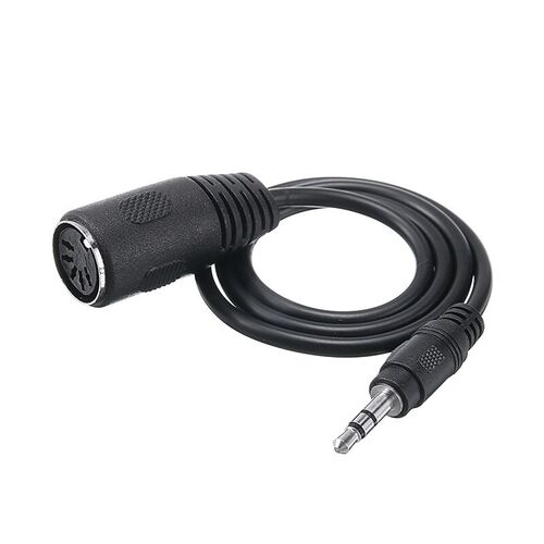Mini 3.5mm Jack TRS Male to 5 Pin MIDI DIN Female Adapter H