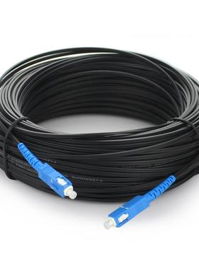 100M FTTH Fiber Optic Drop Cable Patch Cord SC to SC Simplex