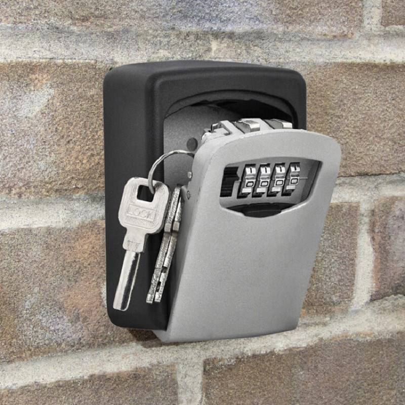 Safe-Box Key-Storage Password-Lock Hidden-Keys 4-Digit-Combi