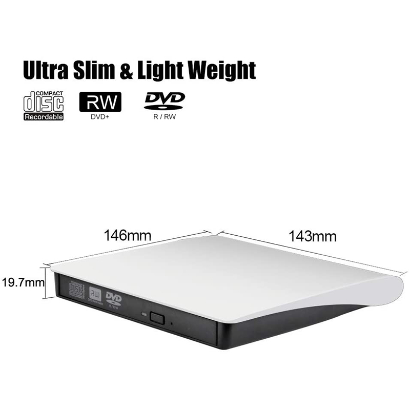 Portable External DVD Drive USB 3.0 Portable CD/DVD+/-RW Dri