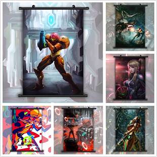 METROID Samus Aran Anime manga wall Poster Scro