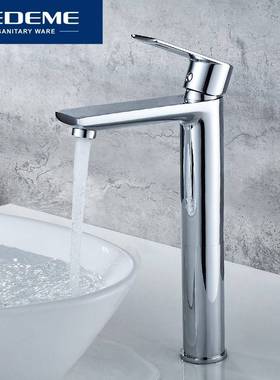 LEDEME Chrome Basin Faucets Deck Mounted Bathroom Sink Mixe