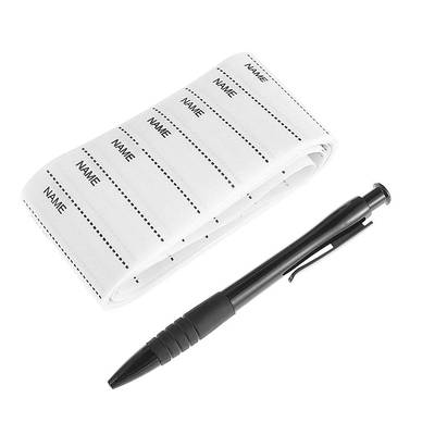 200pcs white name tag custom woven labels laundry marker set