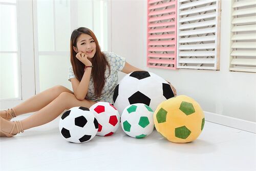 Soccer Sports Ball Throw Pillow Stuffed Soft Plush Toy For