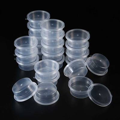 24 pcs Slime Storage Container Reusable Plastic Storage Jars