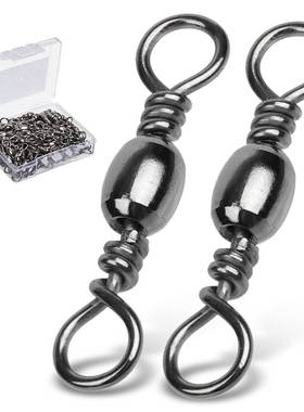 DONQL 50/100pcs Bearing Swivel Fishing Connector 1#-14# Fish
