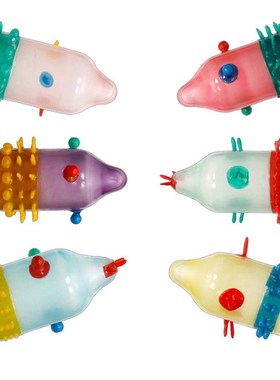 6pcs/Set Super Stimulating Spike Condom G-Spot Vagina Stimul