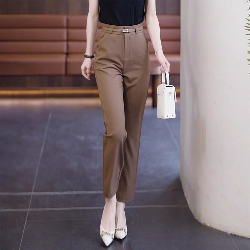 烟管裤女2024年春秋新款小个子九分显瘦直筒裤,女装/女士精品,大码裤装,淘宝优惠券,粉丝福利购,淘宝优惠卷