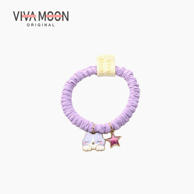 亮面星星小猫发圈可爱发绳精致甜美少女小肠圈日常高马尾皮筋
