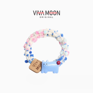 可爱小动物发圈萌趣发绳甜美奶萌少女扎发头绳高弹力皮筋头饰发饰