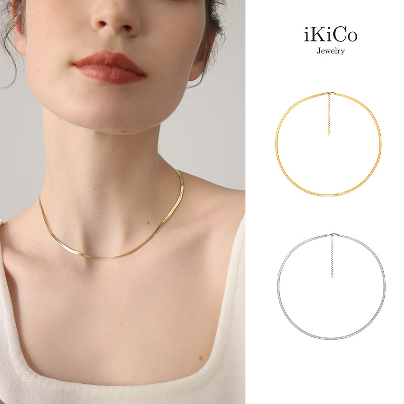 iKiCo Jewelry阿月半月同款刀片蛇骨链叠戴冷淡风高级项链925银,饰品/流行首饰/时尚饰品新,银饰项链,淘宝优惠券,粉丝福利购,淘宝优惠卷