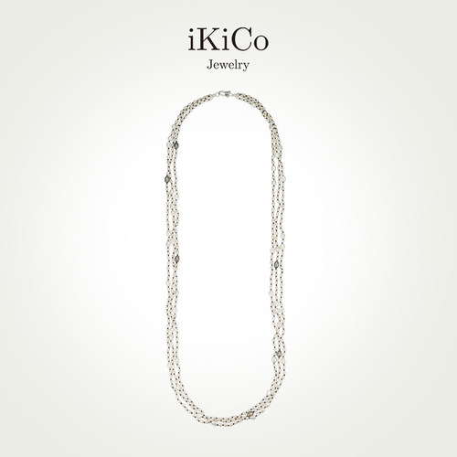 iKiCo天然珍珠毛衣链项链设计款