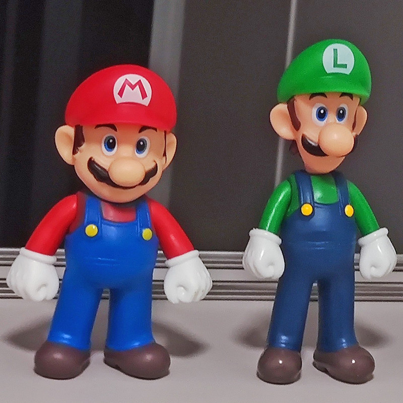 超级玛丽马里奥SuperMario路易公主猩猩火龙卡丁车回力车玩具摆件