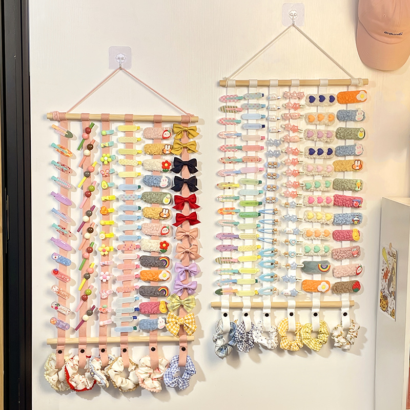 儿童发夹收纳挂袋上墙省空间
