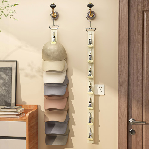 帽子收纳神器不变形多夹子挂钩