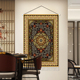 迷鹿小馆 饰背景布挂布 波斯民族风挂毯覆古花纹民宿饭厅墙面装