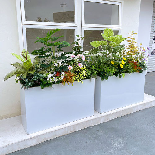 喜语仿真绿植花箱隔断围栏