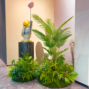 喜语仿真绿植天堂鸟散尾葵景观落地成景插好发货橱窗装饰商场绿化