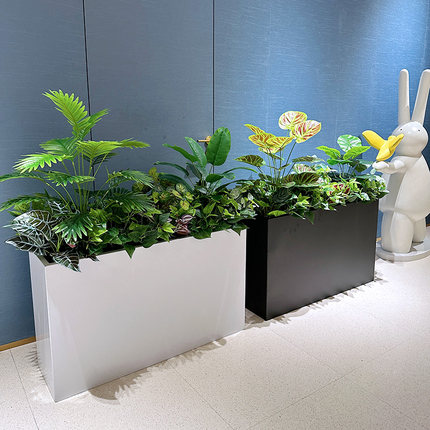喜语仿真花绿植隔断绿植摆件龟背叶户外花箱仿生花草假花造景装饰