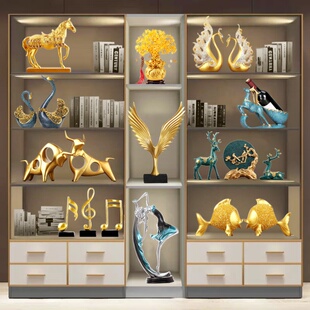 家居客厅电视酒柜装饰品摆件套装组合新房轻奢高档高端大气上档i.