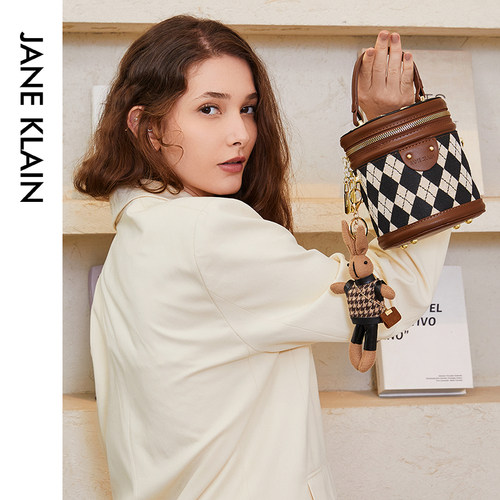 小众设计JANEKLAIN水桶包复古