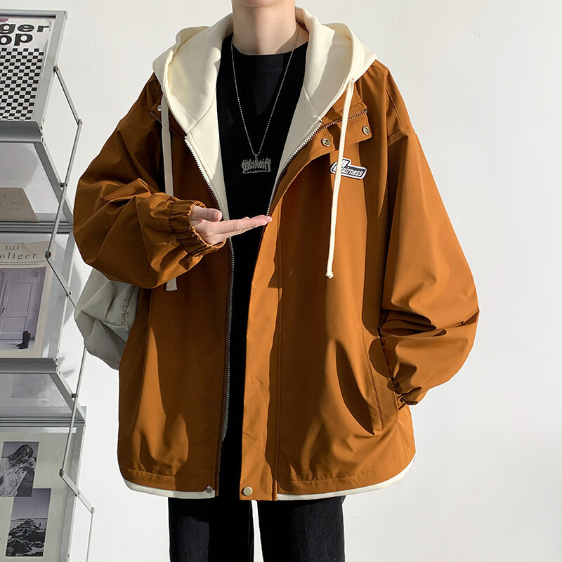 青少年外套男生春季新款初中高中学生棒球服连帽春天男春秋款夹克