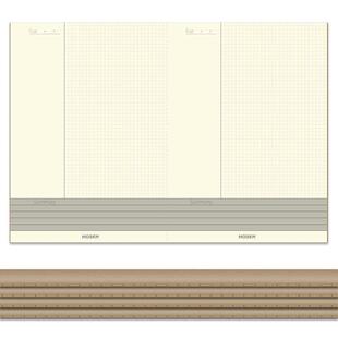 麦肯锡小方格A4康奈尔笔记本文具5R科学效率笔记法牛皮纸初高中学