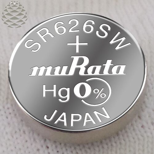 挚高电量murAtA电池(男女士SR626SW无汞氧化银村田日本纽扣高品质手表小颗粒通用920SWSR927小粒电池大容量SR
