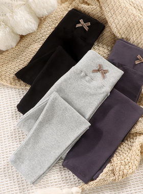 280G女童打底裤春秋款羊毛拉架外穿腰纯棉鲨鱼裤