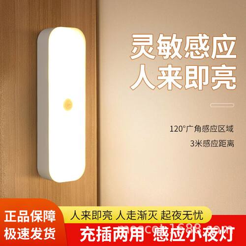 德国进口充电款人体感应灯夜间自动亮灯家用走廊过道KTV扎啤桶七