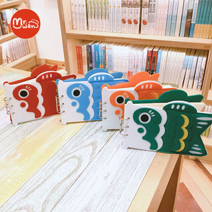 顽创意 日式锦鲤 可爱清计划随记便携小本备忘录活页 便签