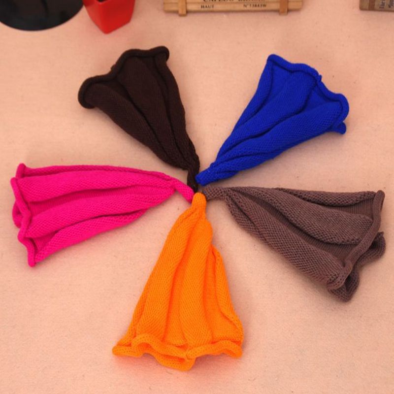 2025新款韩版亲子儿童保暖可爱花朵针织毛线帽尖尖风车加绒童帽