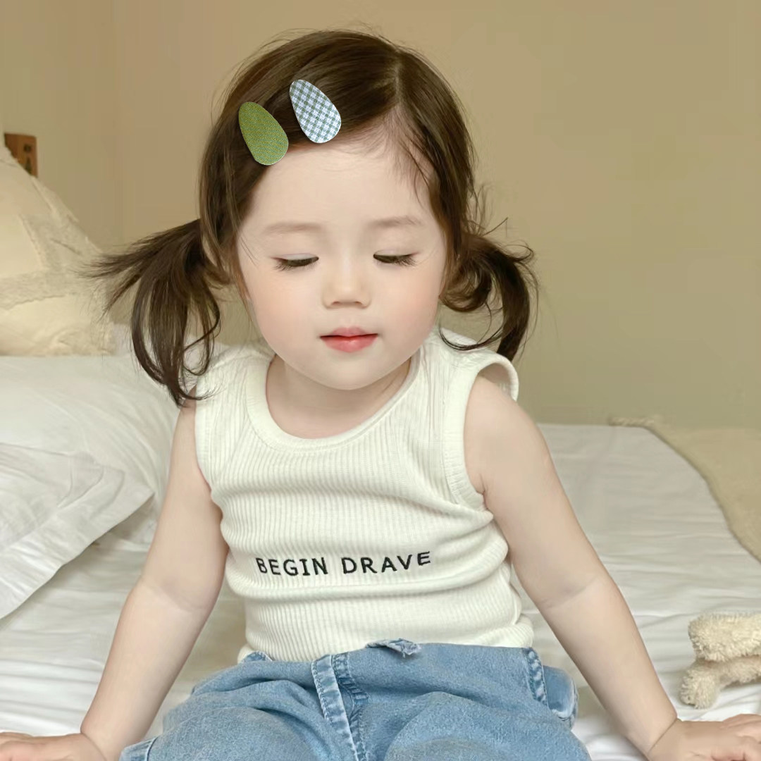 韩版布艺碎发发夹不伤发