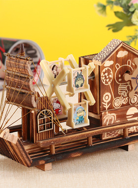 生日毕业季礼物送老师同学男女闺蜜复古音乐盒摆件八音盒学生送礼