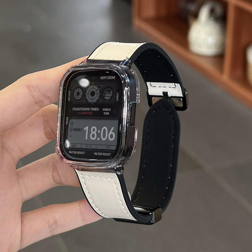 sanD-P红米watch4疯马纹磁吸表带